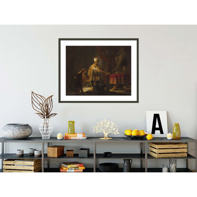 Daniel and Cyrus Before the Idol Bel by Rembrandt van Rijn - Framed Giclee Print