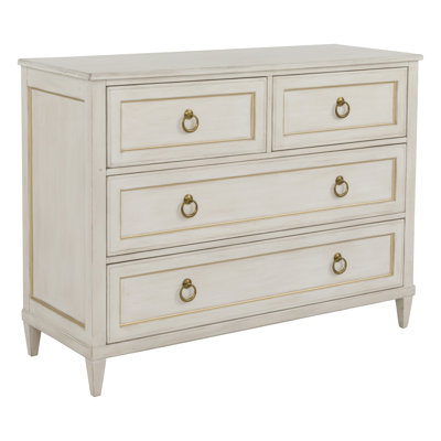 Palazzo Four Drawer Chest Stocked in Champagne Mist
