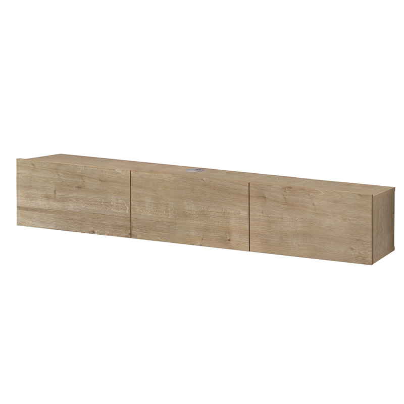 Beverlie TV Stand for TVs up to 78", Oak Wood