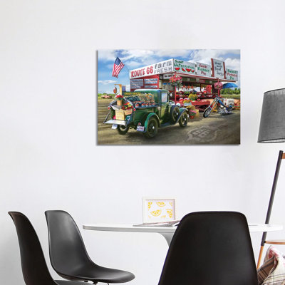 Nostalgic America Farmstand by Greg & Company - Wrapped Canvas Print