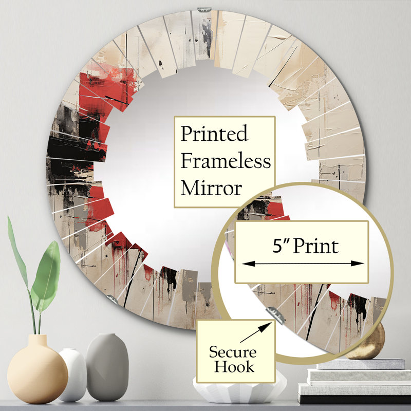 Miroir mural Rosendale, 24 po x 24 po