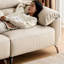 Coussin de canapé modulaire en similicuir beige Fourseat-281653049