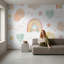 Papier peint blanc pastel amovible pour enfants-1571688308-1571688309