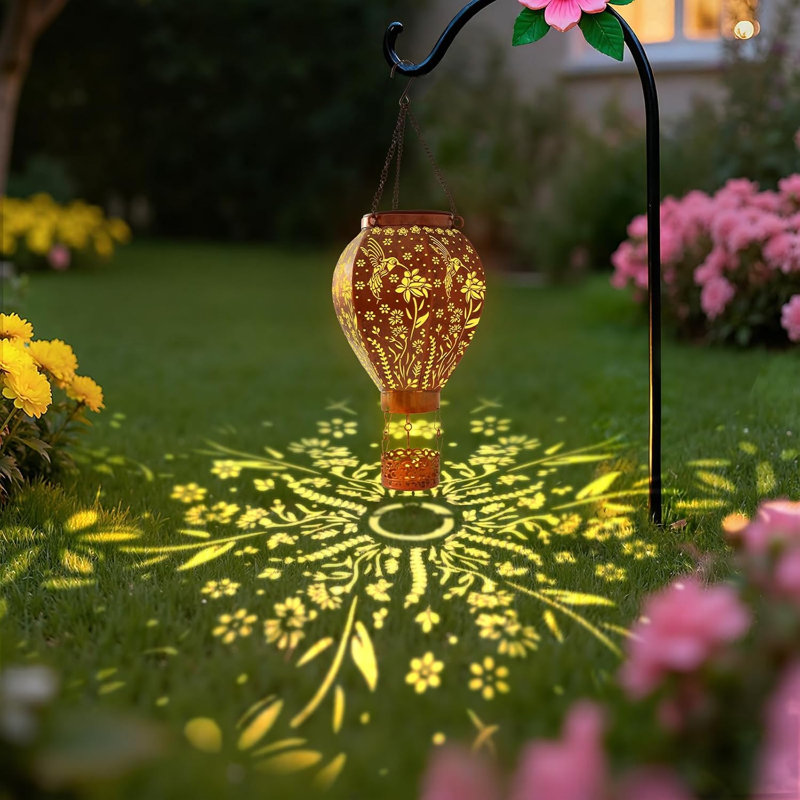 17 " Solar Powered Outdoor Lantern