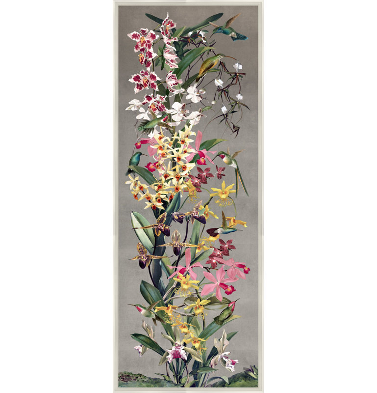 Orchid Chinoiserie 2 Framed Print