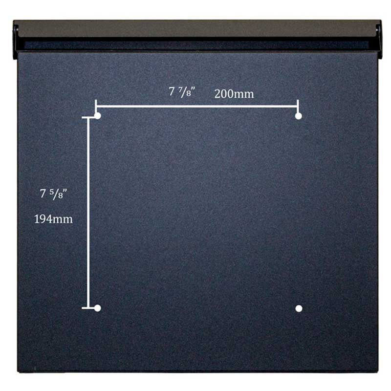 Galvanized Steel Small Lockable Wall Mounted Mailbox