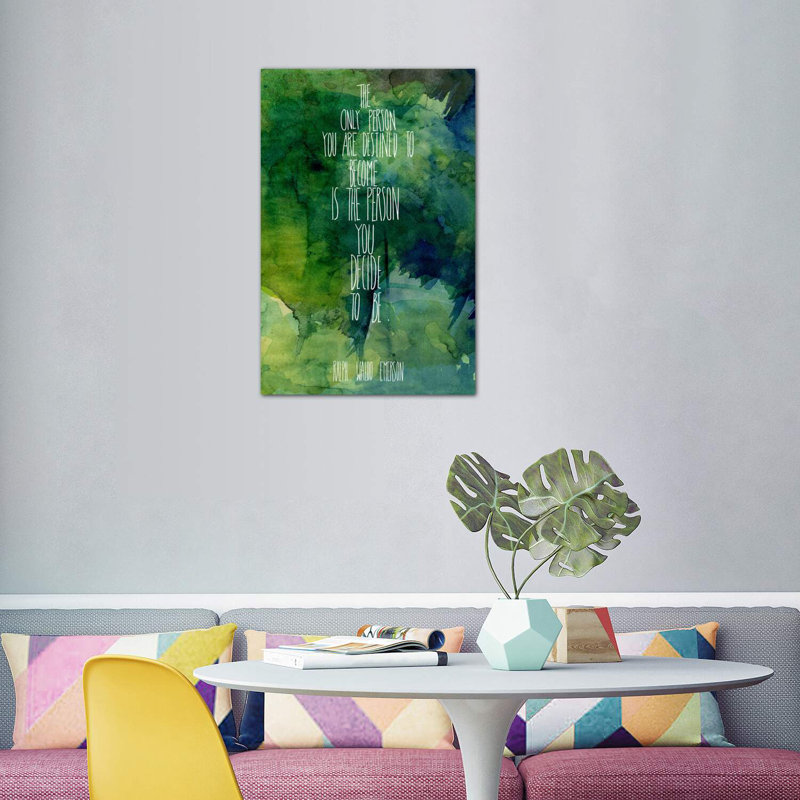 «You Decide», reproduction d'art textuel, Toile tendue, H 48 po x l 32 po x P 1,5 po