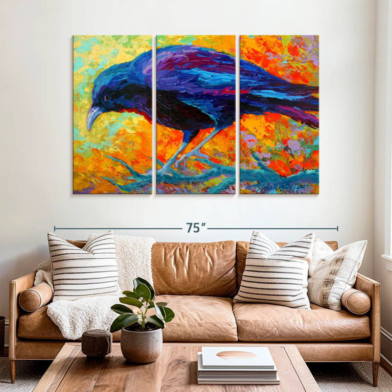 Crow IV, 42" H x 65" W