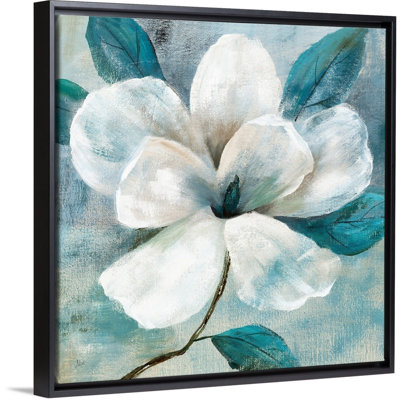 Art mural bleu sarcelle Magnolia I