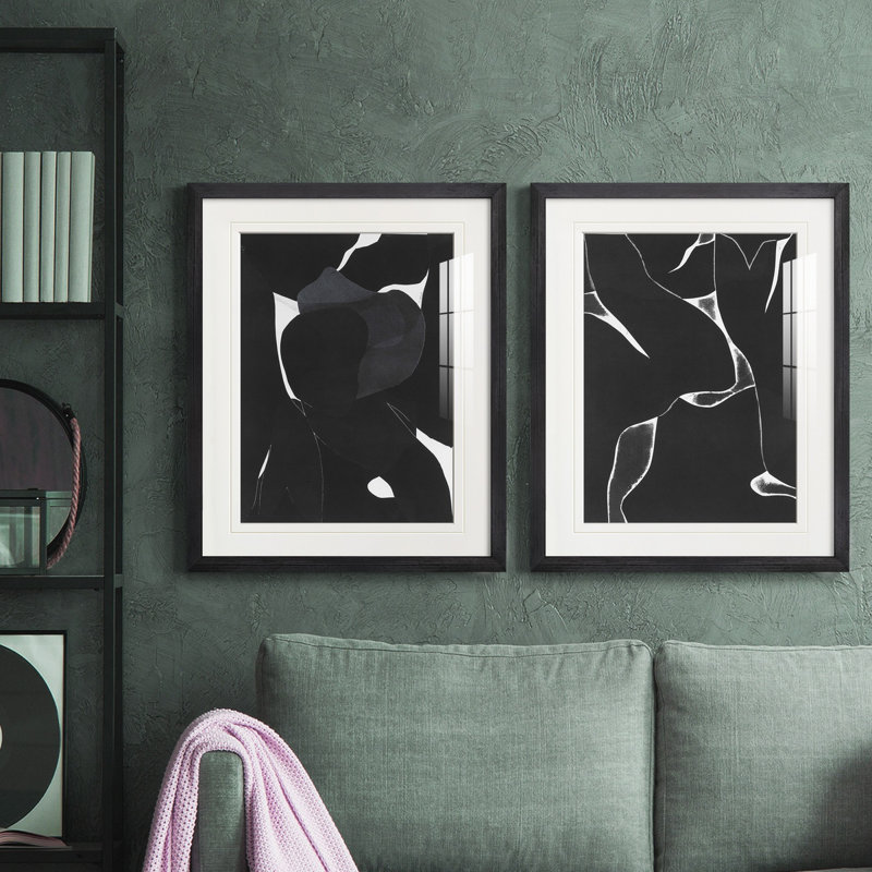 «Night Bloom I», reproduction encadrée de qualité supérieure, prête à être accrochée, H 16 po x l 38 po x P 1,5 po
