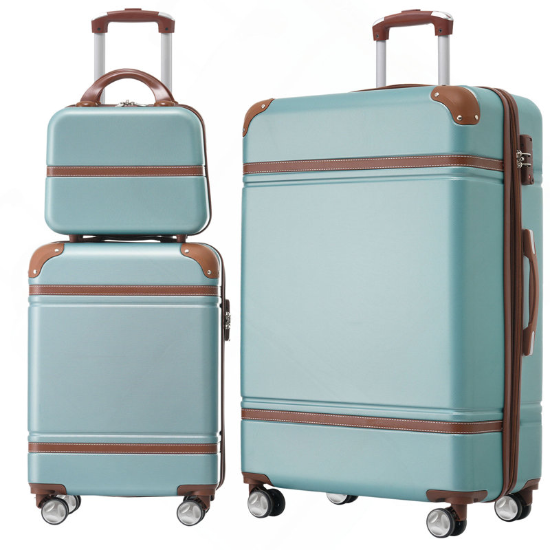 Ensemble de 3 valises à roulettes Hardshell avec valise TSA
