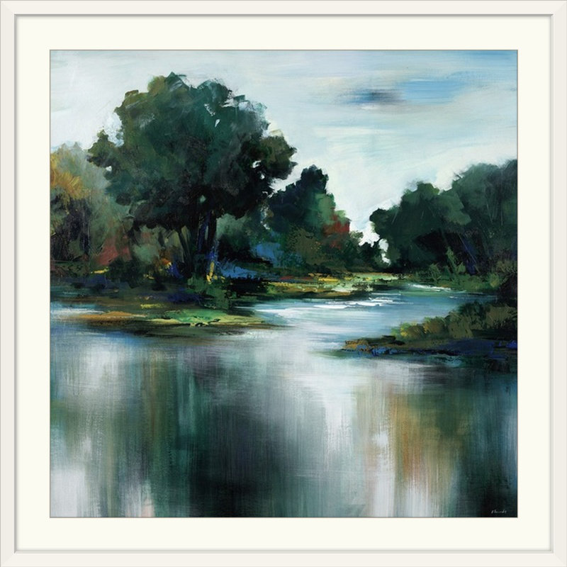 'fresh escape iii' imprimer, Cadre blanc, H 32 po x L 32 po x P 1 po