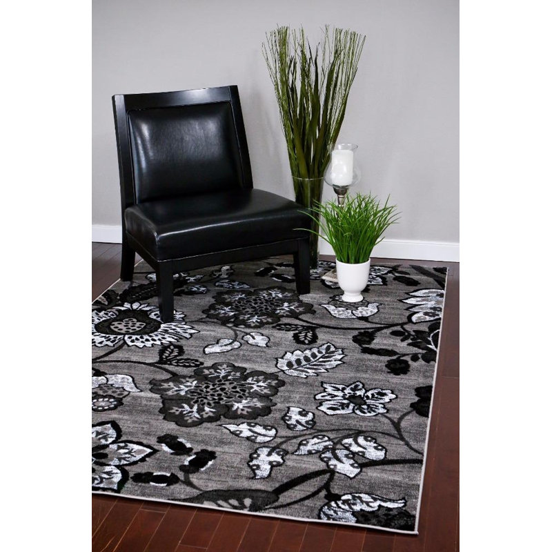 Tapis d'intérieur gris Murphysboro, 8 pi x 10 pi