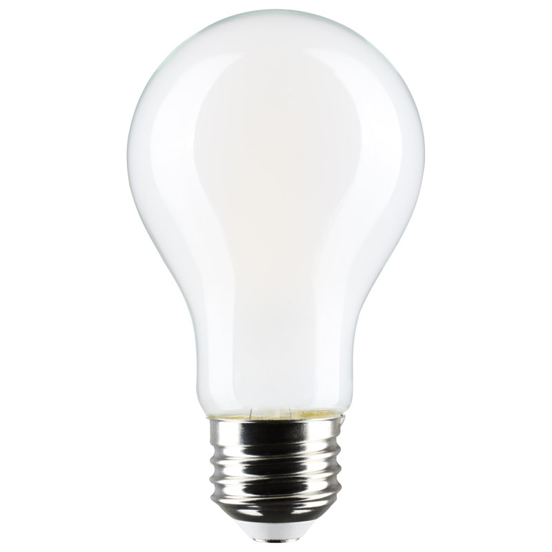 8 W 8,6 W A19 DEL à base moyenne en verre givré 120 Volt, 3 000 K