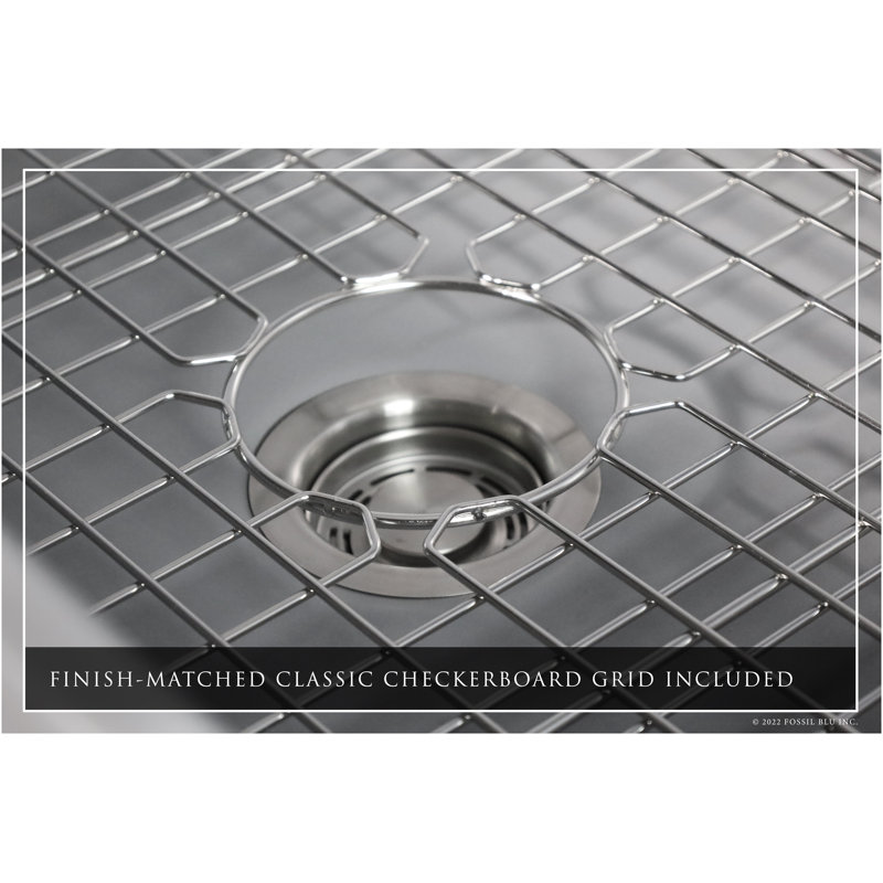 Luxury Solid Fireclay Farmhouse Sink, Stainless Steel Accessories