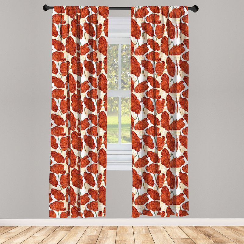 Rideaux 4 panneaux East Urban Home, L 56 po x L 63 po