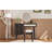 39" Retro Bohemian Style Wooden Makeup Vanity Set With Charging Plug&USB Port And Stool, Dressing Table With 3 Storage Drawers And 1 Rectangular Rattan Drawer-1020163320