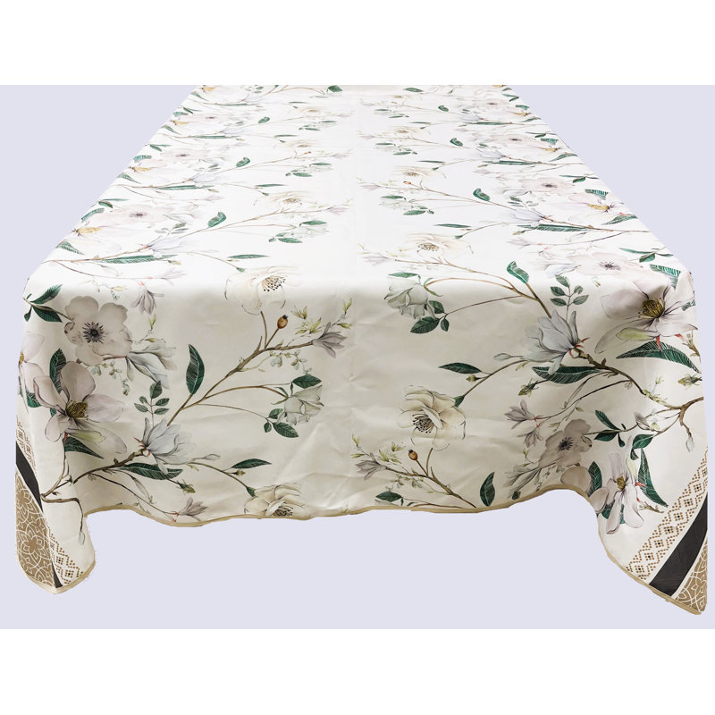 (Nappe ronde en polyester imperméable à motif floral de 60 po), Rond 60 po