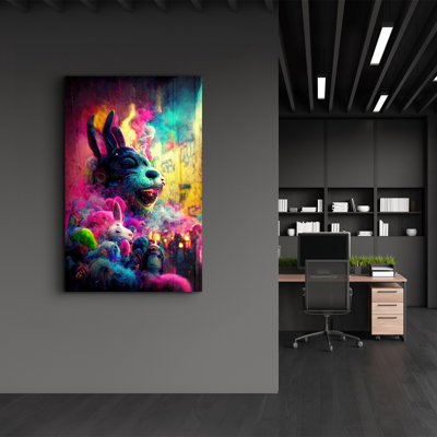 Peinture décorative en verre trempé