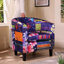 Angelice Multicoloured Patchwork Accent Tub Chair-625906683