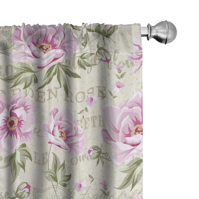 Semi Sheer Sliding Panel Pair, 28" W x 95" L