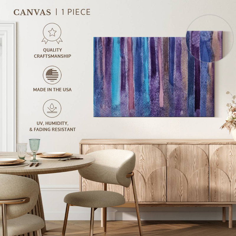 Avery, grunge mauve abstrait, H 34 po x l 51 po
