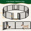 Pet Pen with 2 Doors & Automatic Locks-1831667588