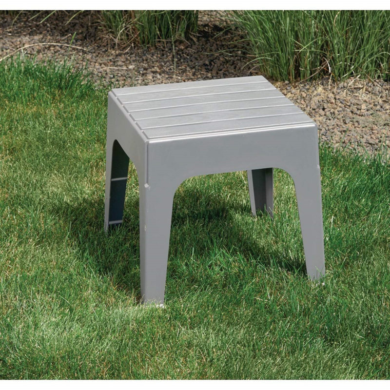 Square Outdoor Side Table , 18.9'' in. W 18.9'' in. D