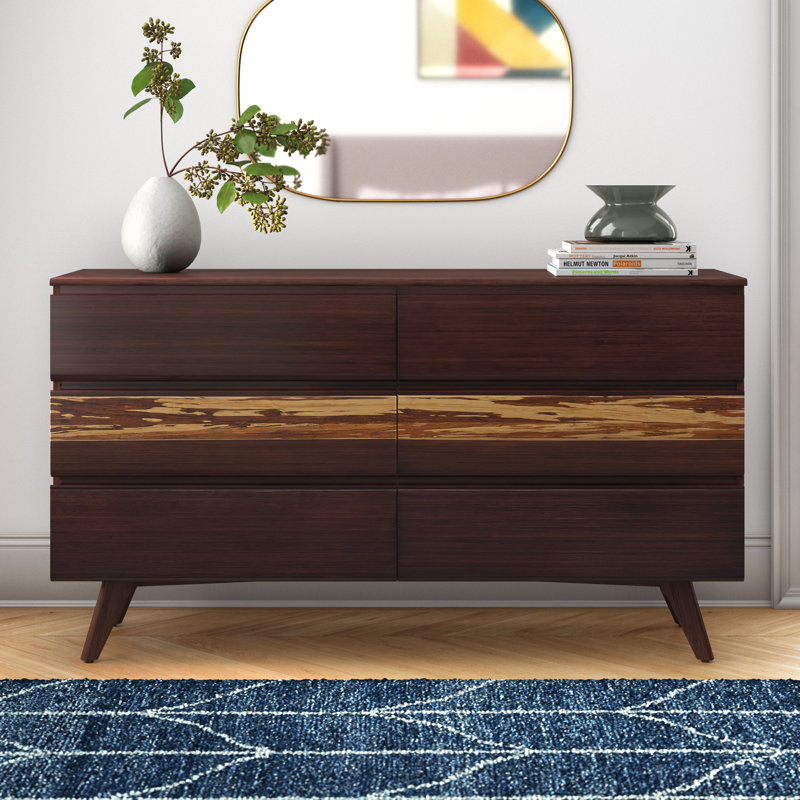 Briarcliff 64'' W 6 - Drawer Dresser, Sable