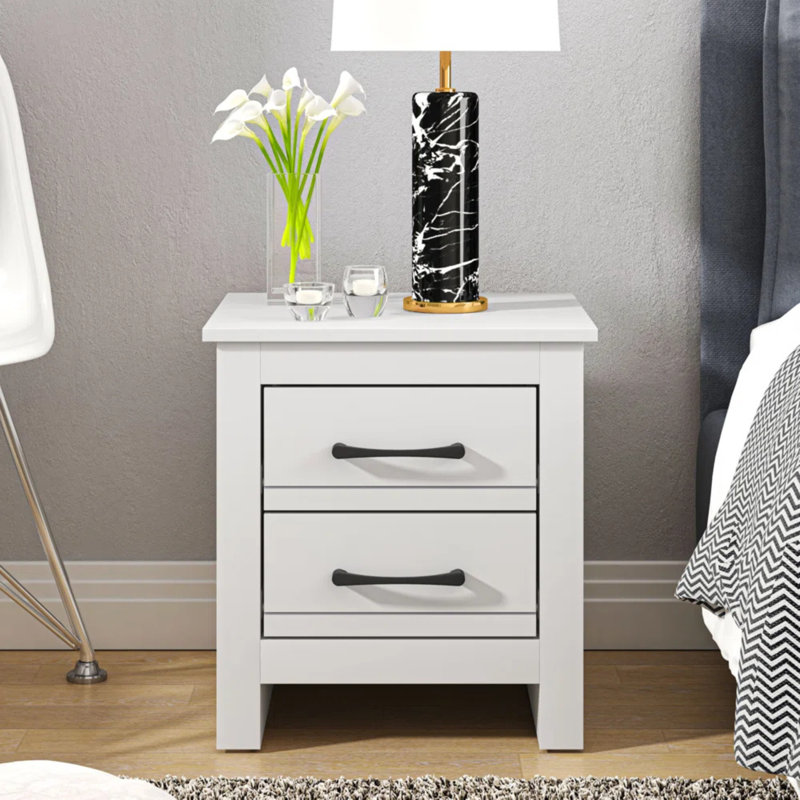 Limestone Bedroom Storage Set, White/White