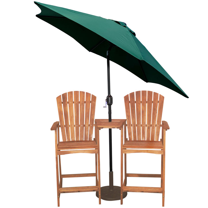 Parasol de marché 9 pi Brackin, Vert