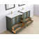 72" Double Bathroom Vanity with Top with Mirror