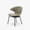 Ella Dining Chair / Tubular  / Sable / Black
