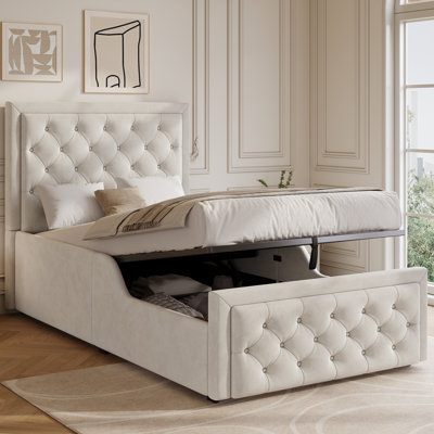 Metal Ottoman Storage Bed
