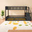 Lits peu encombrants avec échelle de rangement, lit simple en métal pour la maison