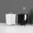 2 110L Laundry Basket With Lid, Sorting Cards, Black Cloth For Clothing Hamper & Clothes