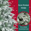 Arbre de Noël artificiel en polyéthylène 7 pi avec 2 couronnes, décorations pour Noël