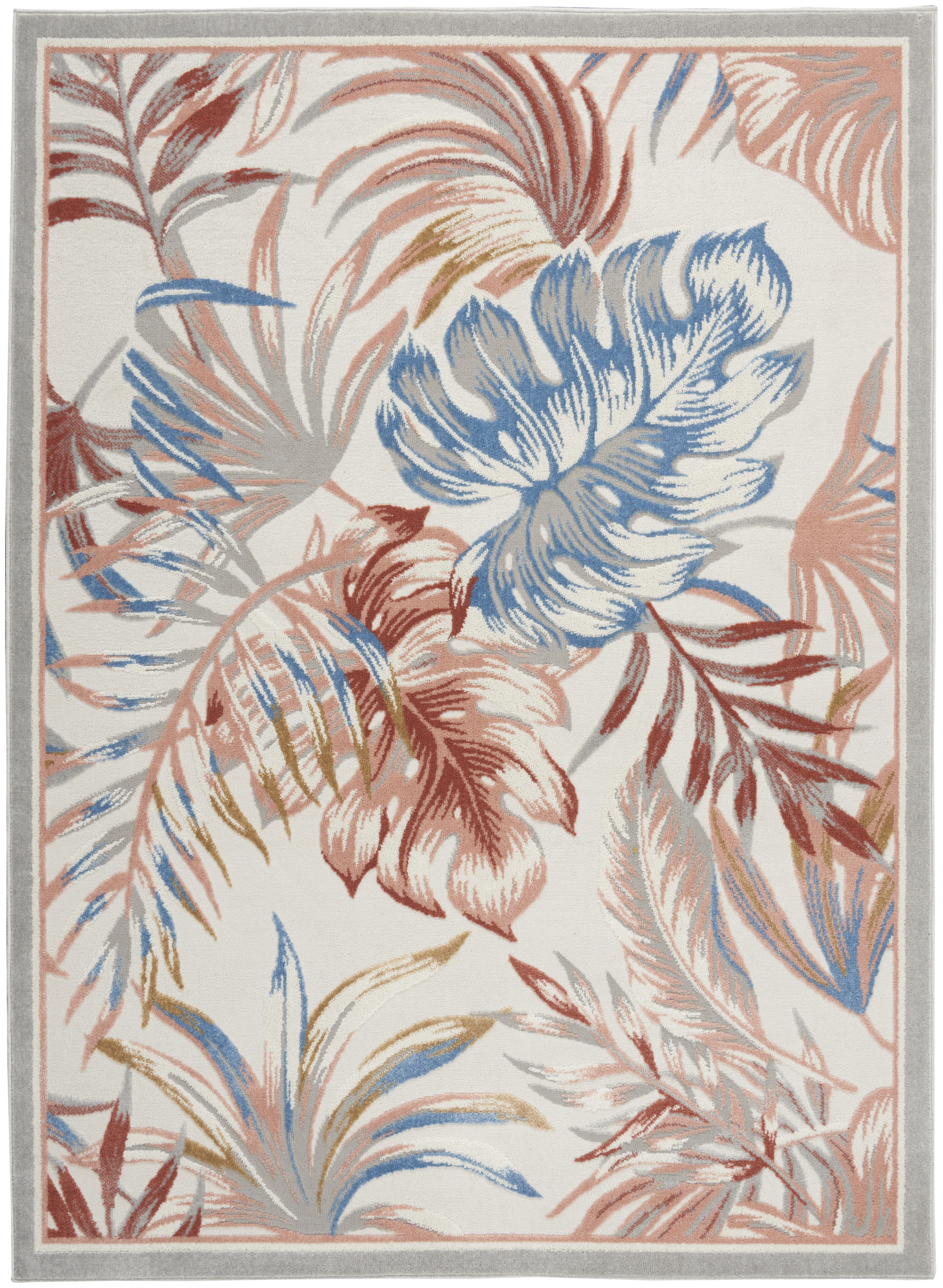 Bayou Breeze Rosario Tropical Modern Multicolor Transitional Area Rug ...