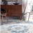Juliea Distressed Medallion Oriental Power Loom Performance Rug-2118190185