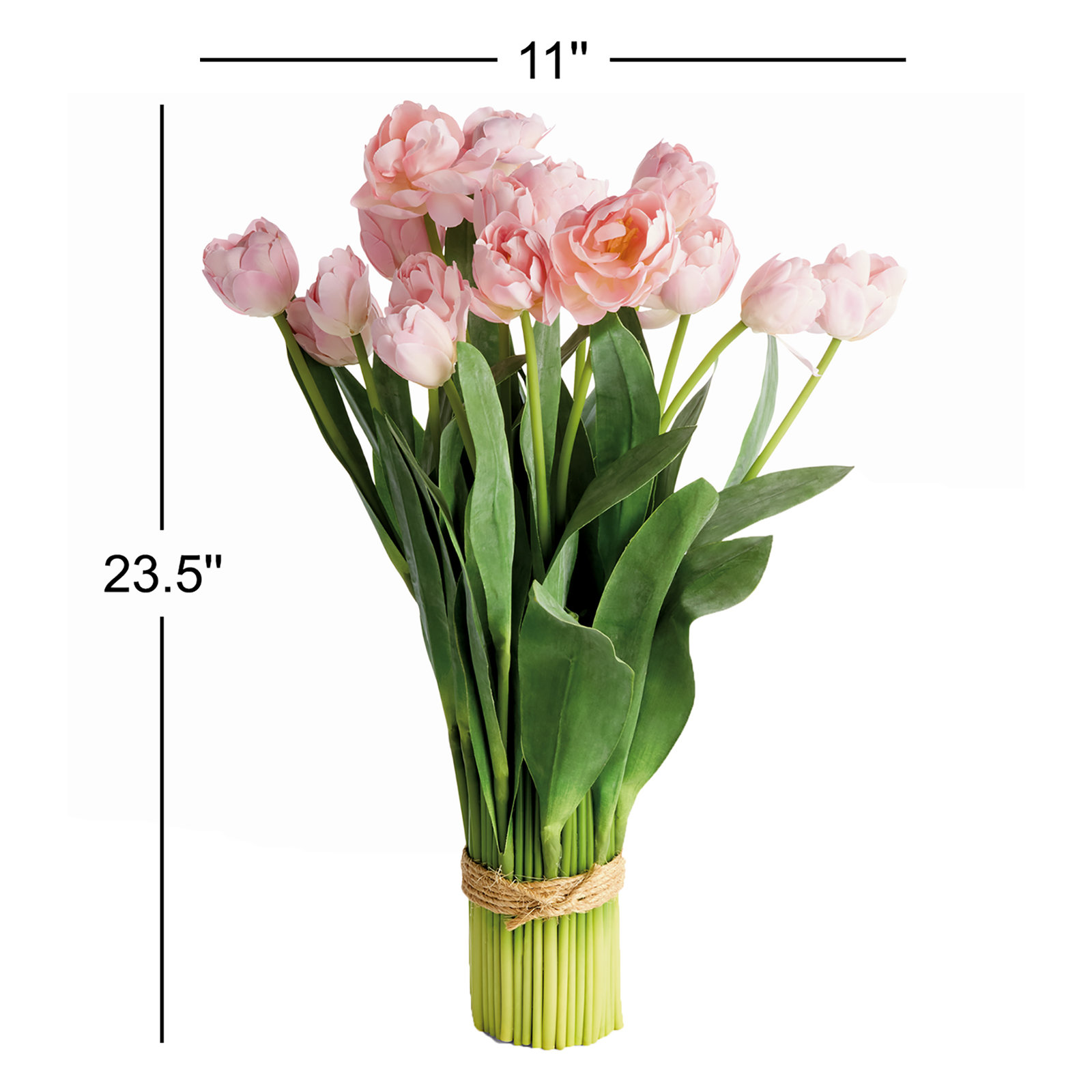 Peony Tulip Floral Arrangement, 22"