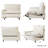 Upholstered Modern Linen Fabric Power One-Armed Chair-121118037