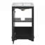 Meuble-lavabo autoportant moderne avec lavabo en céramique, porte à fermeture douce et tablette réglable pour les petits espaces-1135250732