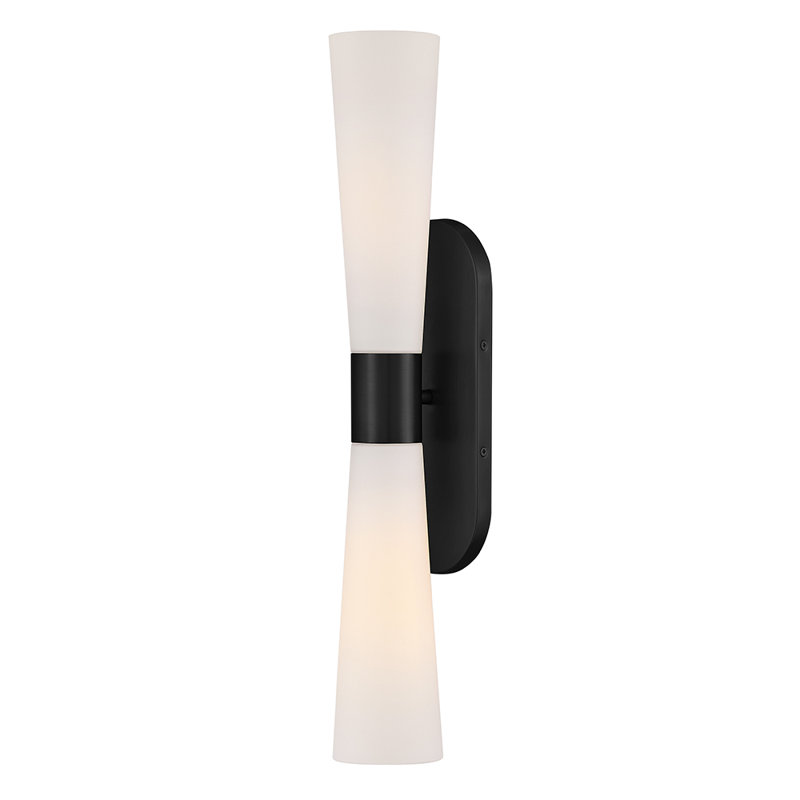  Grande applique à deux lumières Beau, Noir