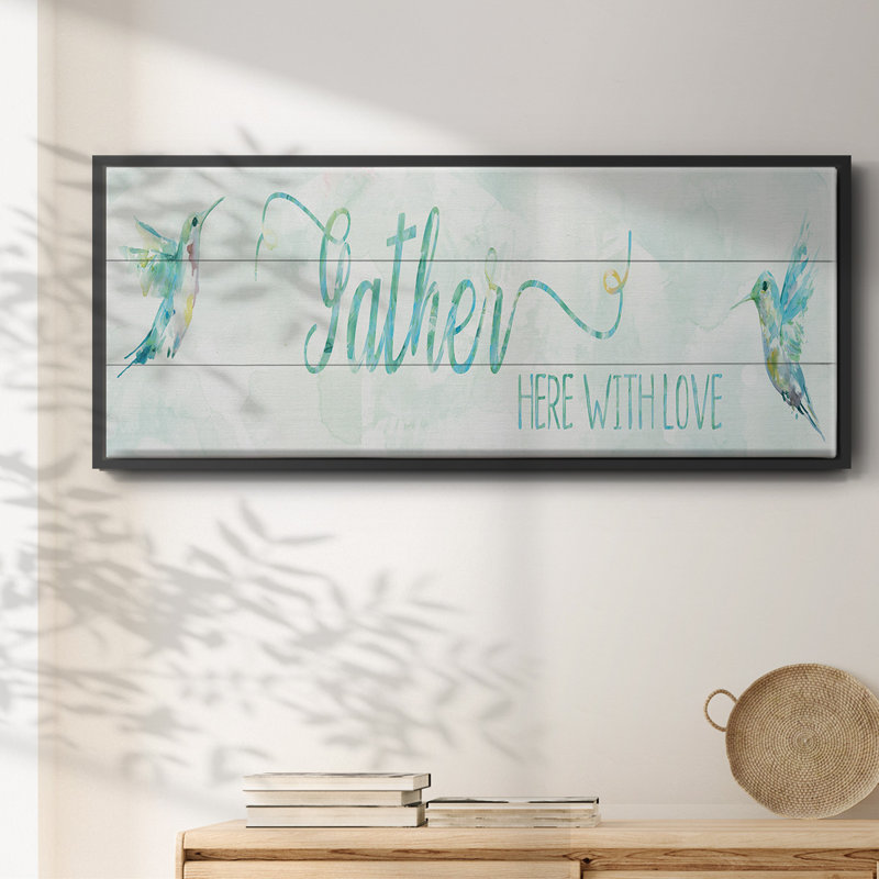 «Gather Here», toile encadrée, H 20 po x l 50 po