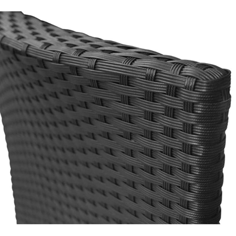 Chianna Patio Dining Armchair with Cushion, Black