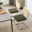 Chaise d'appoint rembourrée avec dossier en rotin et structure en acier Marlow Cantilever H 18,8 po-1002301607-959553617