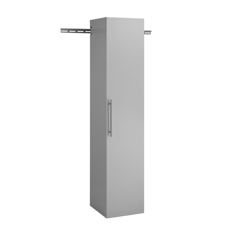Barrayo Single Storage Cabinet ( 72'' H x 15'' W x 16'' D), Light Gray