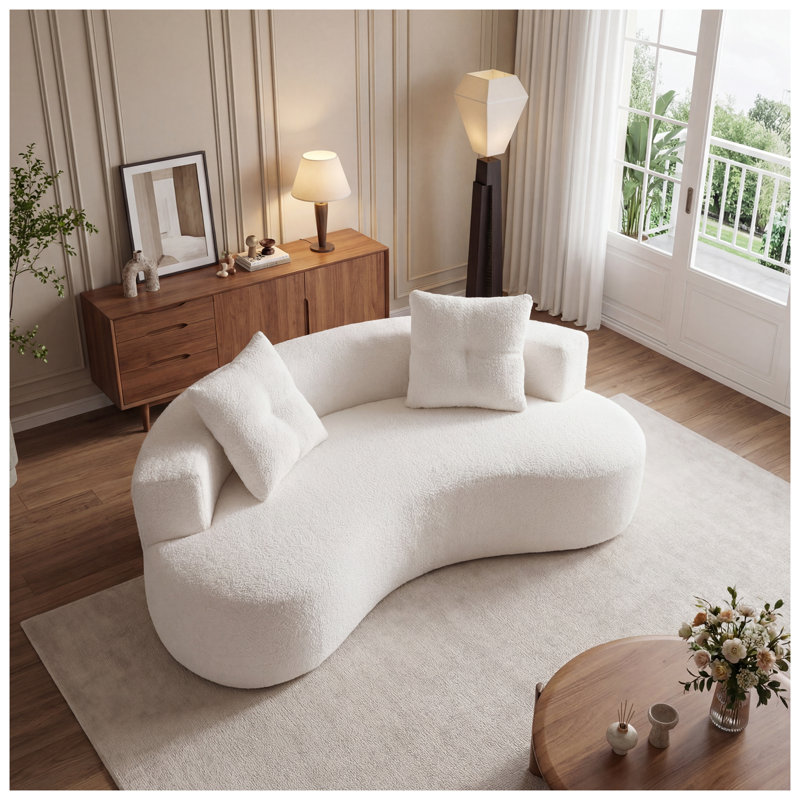Canapé 79 po. 79,5 po. Boucle Cloud, Crème