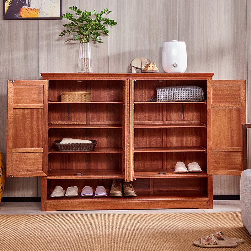 Armoire de rangement à chaussures en bois massif 30 paires