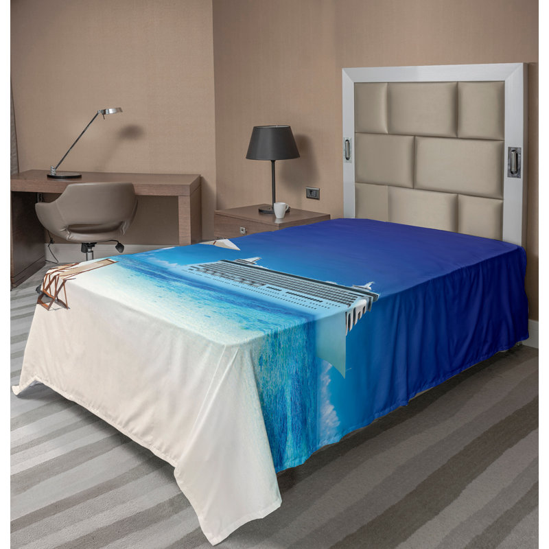 Drap-housse d'été Ambesonne, Drap plat pour lit simple
